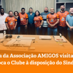 Diretoria da Associação AMIGOS visita SINJUR e coloca o Clube à disposição do Sindicato